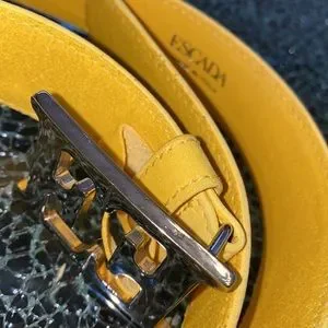 Escada | Accessories | Yellow Escada Supple Suede Belt Euc 